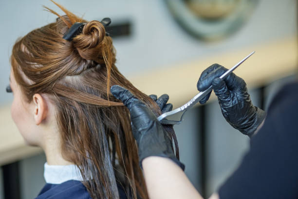 Professional hair coloring service in Chicago